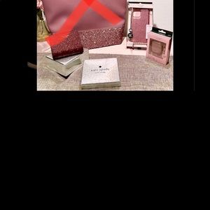 Glitter Kate Spade  Pink NWT wallet & phone accessories